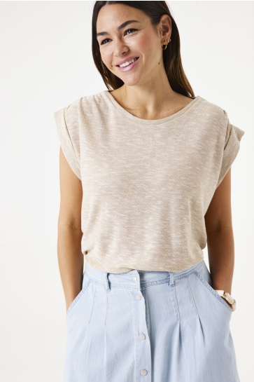 Garcia T-shirt T SHIRT E50209 7505 BEIGE STONE