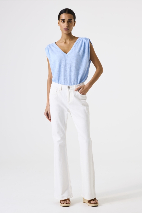 Garcia blauwe dames top | Model