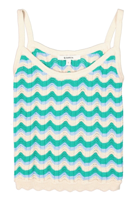 Garcia groene dames top | Vooraanzicht