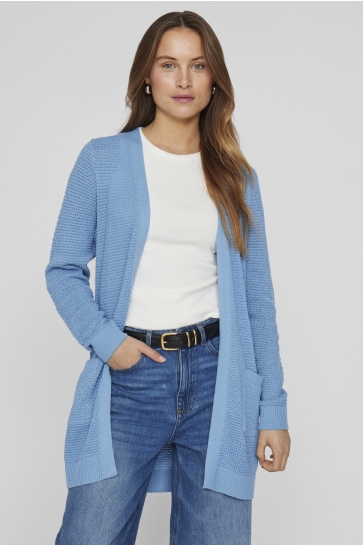Vila Vest VIDALO L/S KNIT CARDIGAN- NOOS 14097125 Blissful Blue
