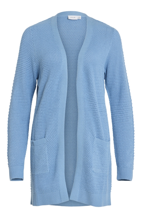 Vila blauwe dames vest | Vooraanzicht