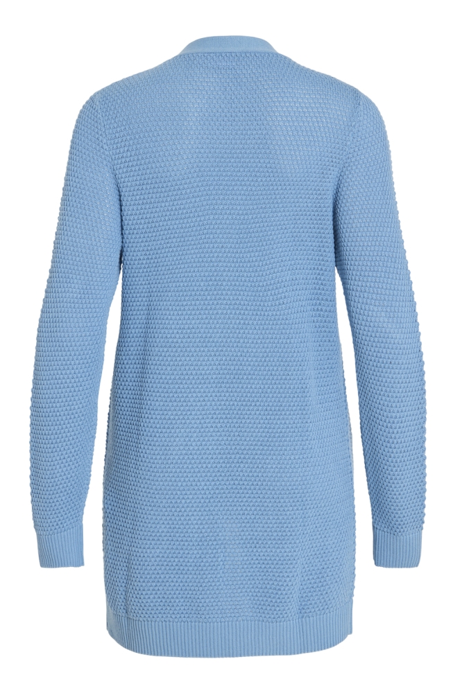 Vila blauwe dames vest | Achteraanzicht