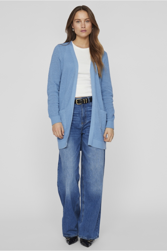Vila blauwe dames vest | Model