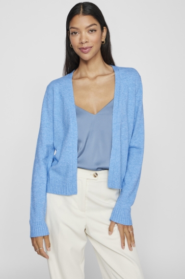 Vila Vest VIRIL SHORT L/S KNIT CARDIGAN-NOOS 14060800 Blissful Blue/LIGHT MELA