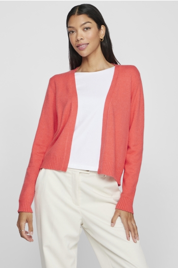 Vila Vest VIRIL SHORT L/S KNIT CARDIGAN-NOOS 14060800 Dubarry/DARK MELAN