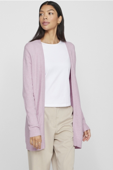 Vila Vest VIRIL OPEN L/S KNIT CARDIGAN - NOOS 14044041 WINSOME ORCHID/MELANGE
