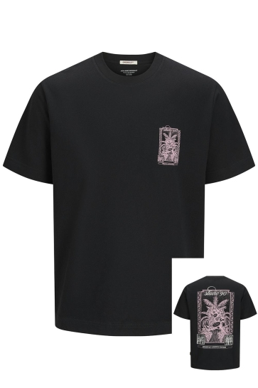 Jack & Jones T-shirt JORHYDRA BACK TEE SS CREW NECK SE25 12277569 BLACK