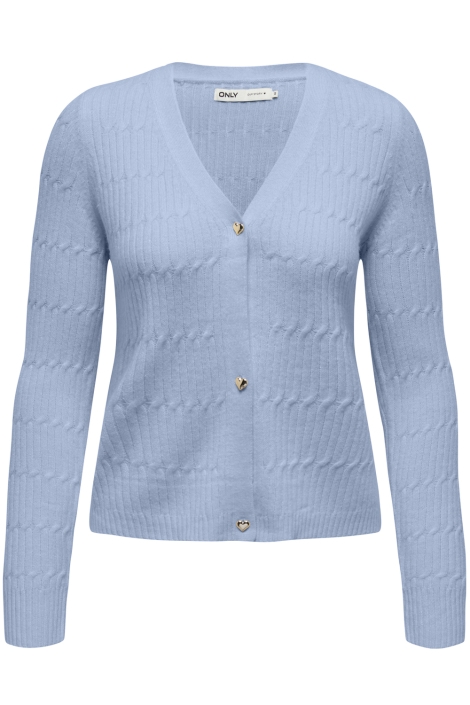 Only blauwe dames vest | Vooraanzicht