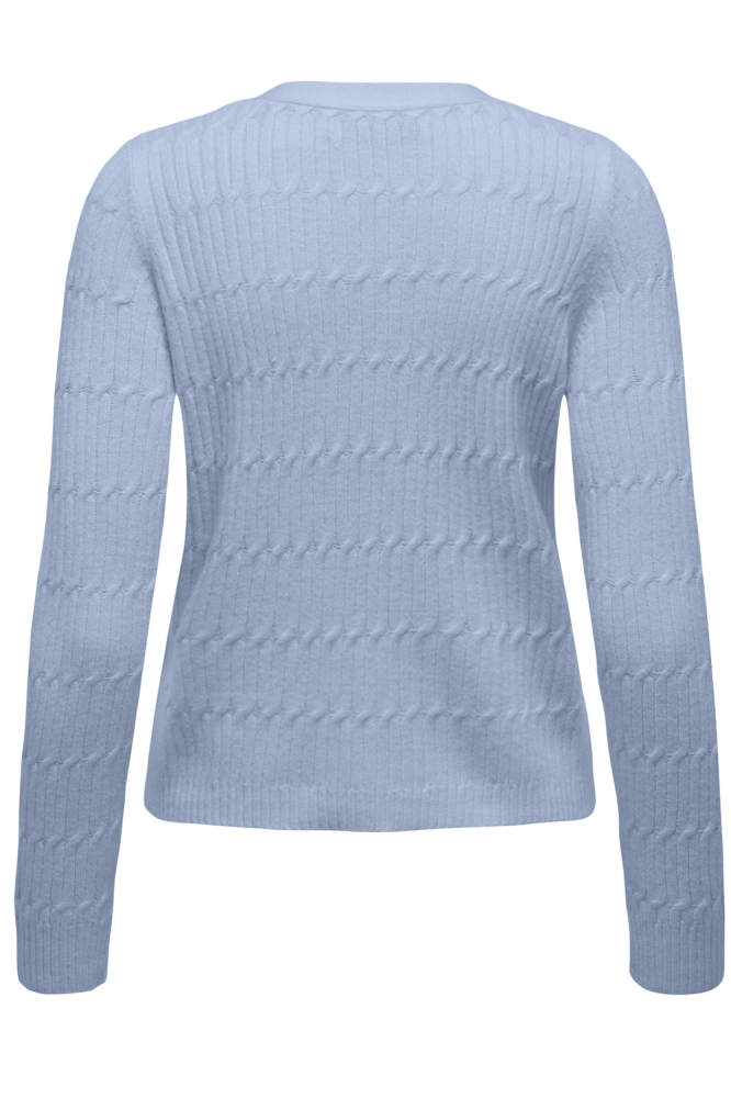Only blauwe dames vest | Achteraanzicht