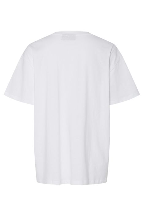 Pieces witte dames t-shirt | Achteraanzicht