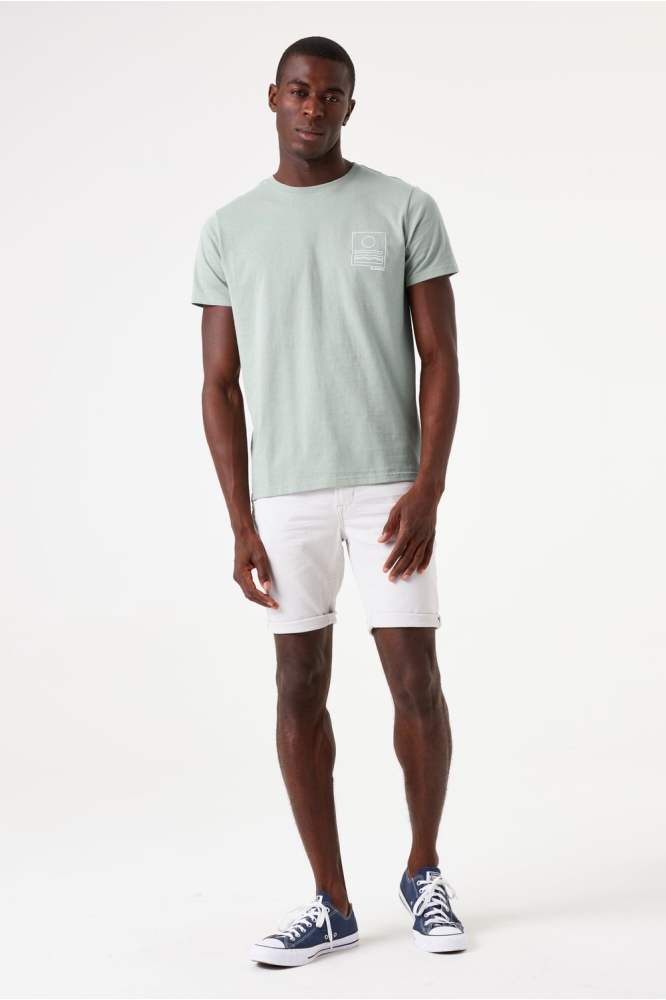 Garcia groene heren t-shirt | Model