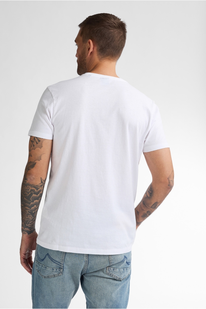 Petrol Industries witte heren t-shirt | Model achteraanzicht