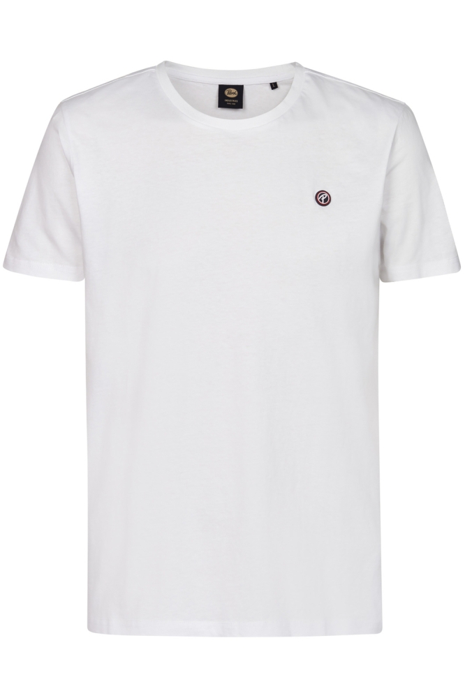Petrol Industries witte heren t-shirt | Vooraanzicht
