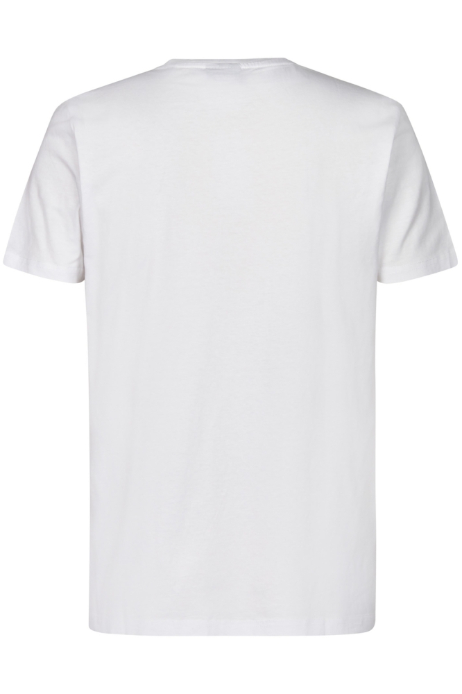 Petrol Industries witte heren t-shirt | Achteraanzicht