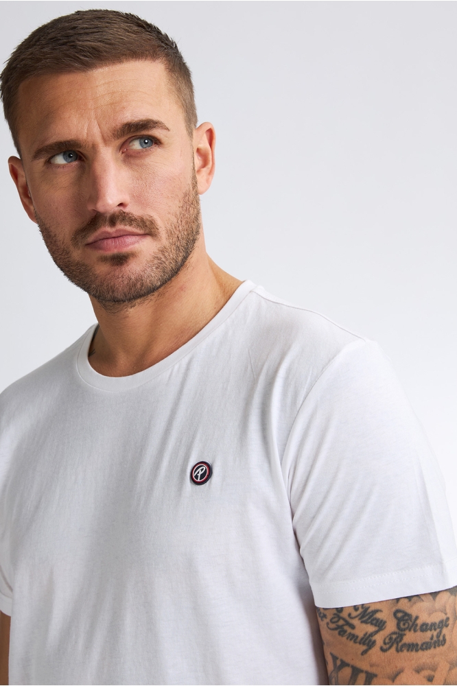 Petrol Industries witte heren t-shirt | Close up