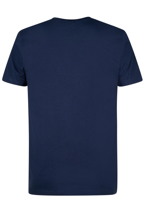 Petrol Industries blauwe heren t-shirt | Achteraanzicht