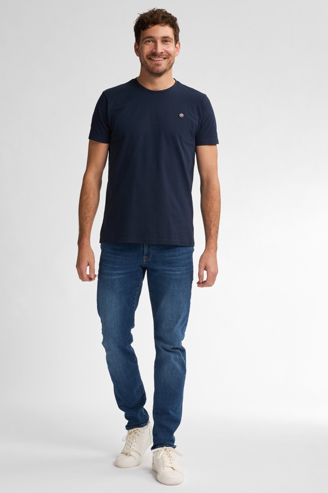 Petrol Industries blauwe heren t-shirt | Model