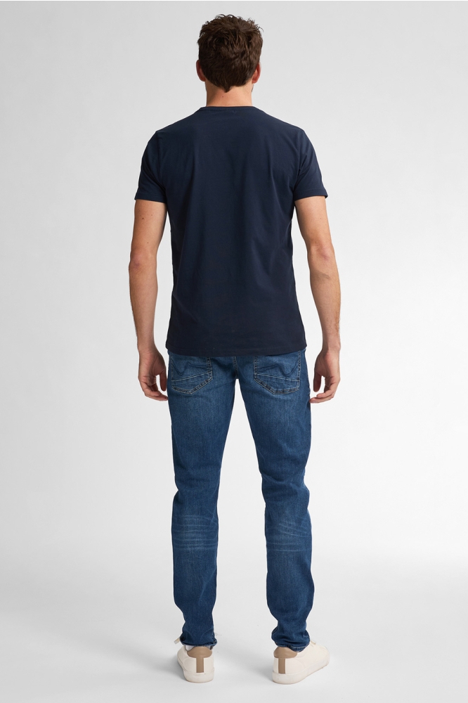 Petrol Industries blauwe heren t-shirt | Model