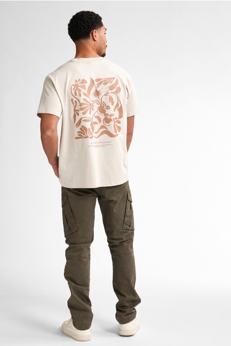 Petrol Industries beige heren t-shirt | Model