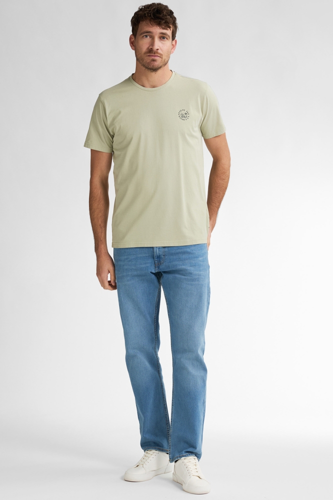 Petrol Industries groene heren t-shirt | Model