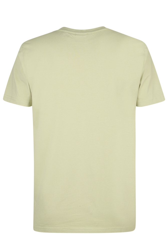Petrol Industries groene heren t-shirt | Achteraanzicht