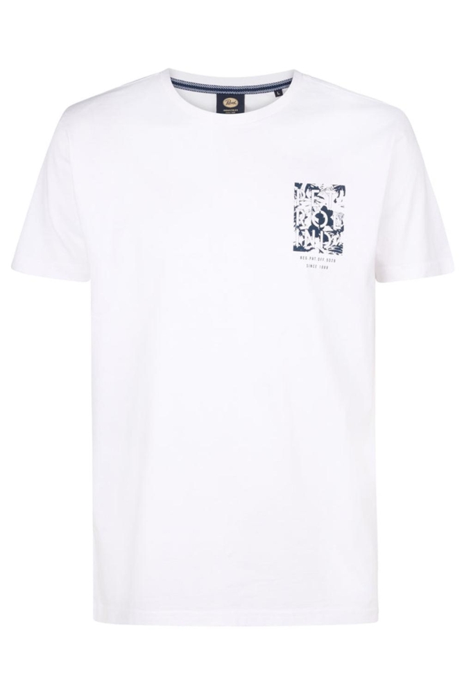 TSHIRT MET PRINT M 1050 TSR115 0000 Bright White