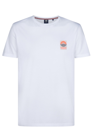 Petrol Industries T-shirt T SHIRT MET RONDE HALS M 1050 TSR624 0000 Bright White
