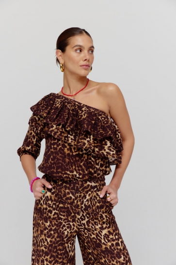 Harper & Yve T-shirt ROSIE SS HS25J400 1101 lexie leopard