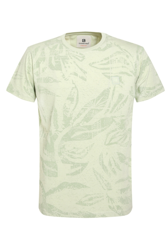 Gabbiano groene heren t-shirt | Vooraanzicht