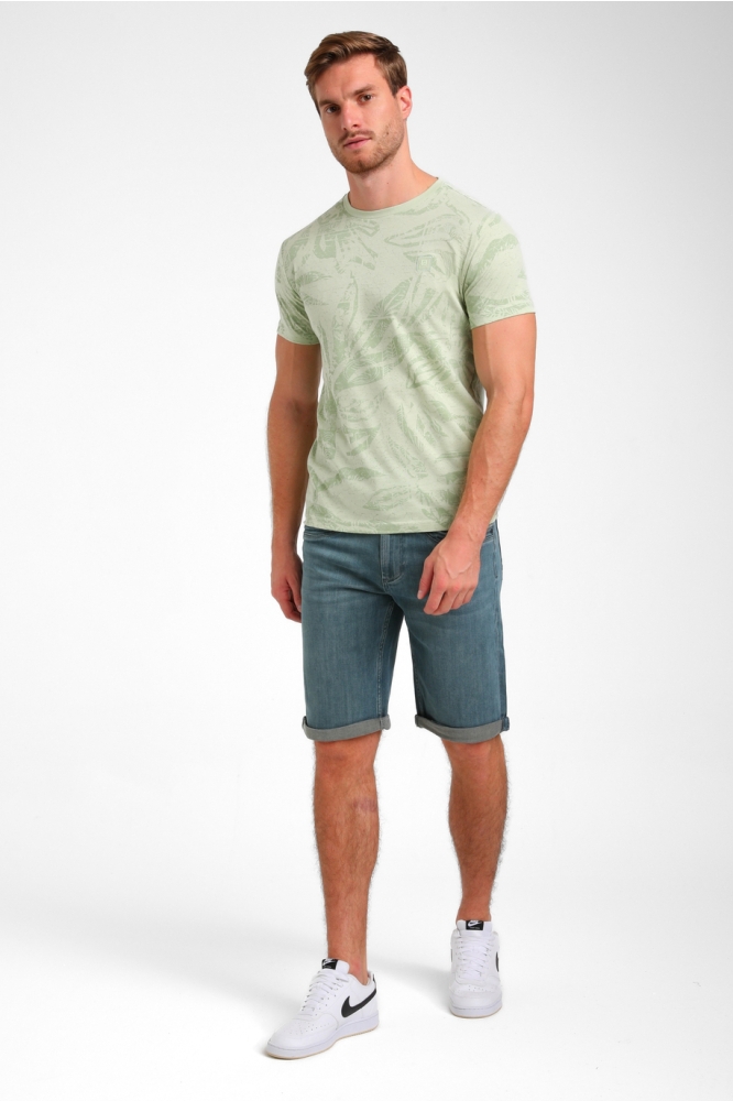 Gabbiano groene heren t-shirt | Model