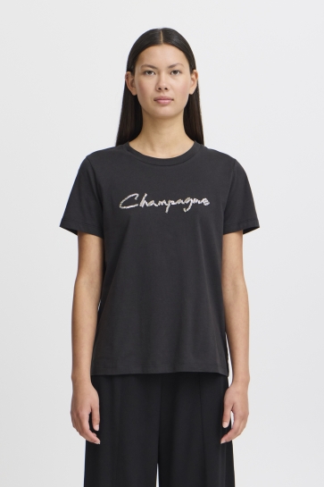 Ichi T-shirt IHCAMINO SS25 20122299 BLACK