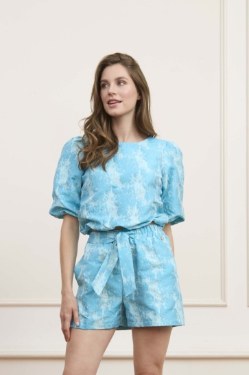 Lofty Manner T-shirt TOP ARIA QE16 400 Blue