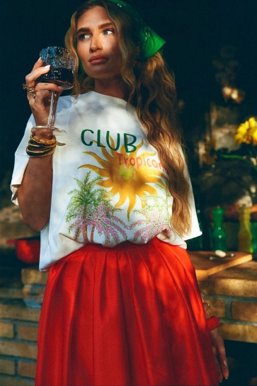 Harper & Yve T-shirt TROPICAL SS HST25Y300 106 off white