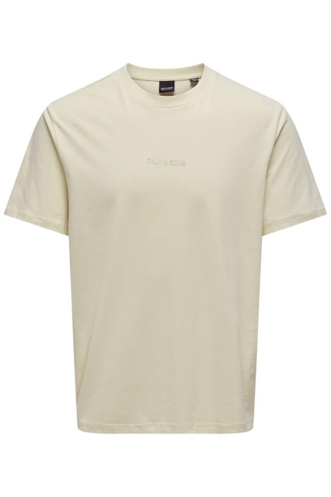 Only & Sons onslevi life reg text ss tee noos
