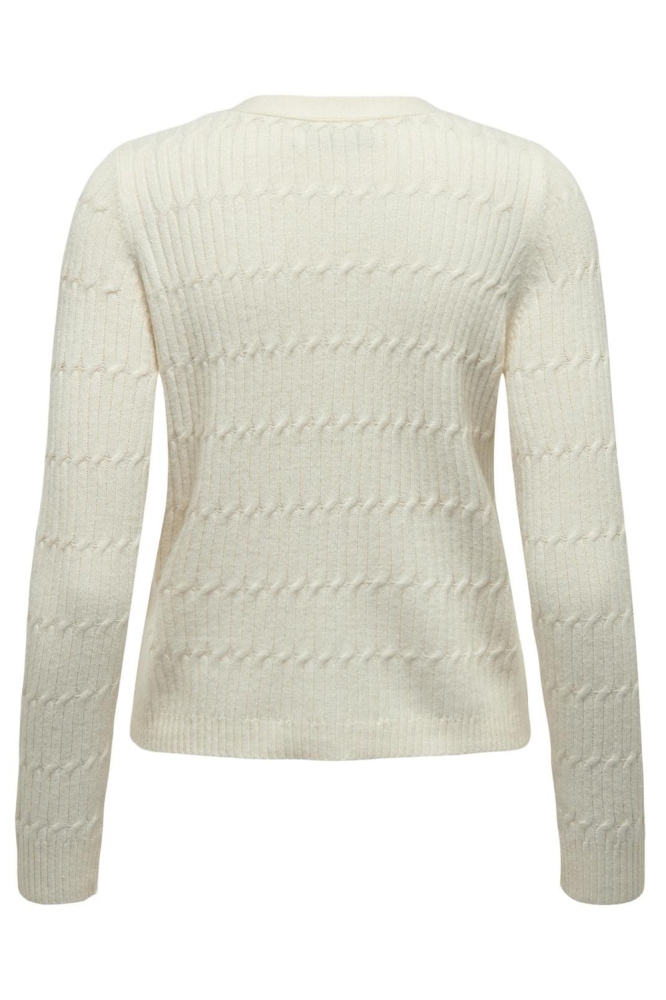 Only beige dames vest | Achteraanzicht