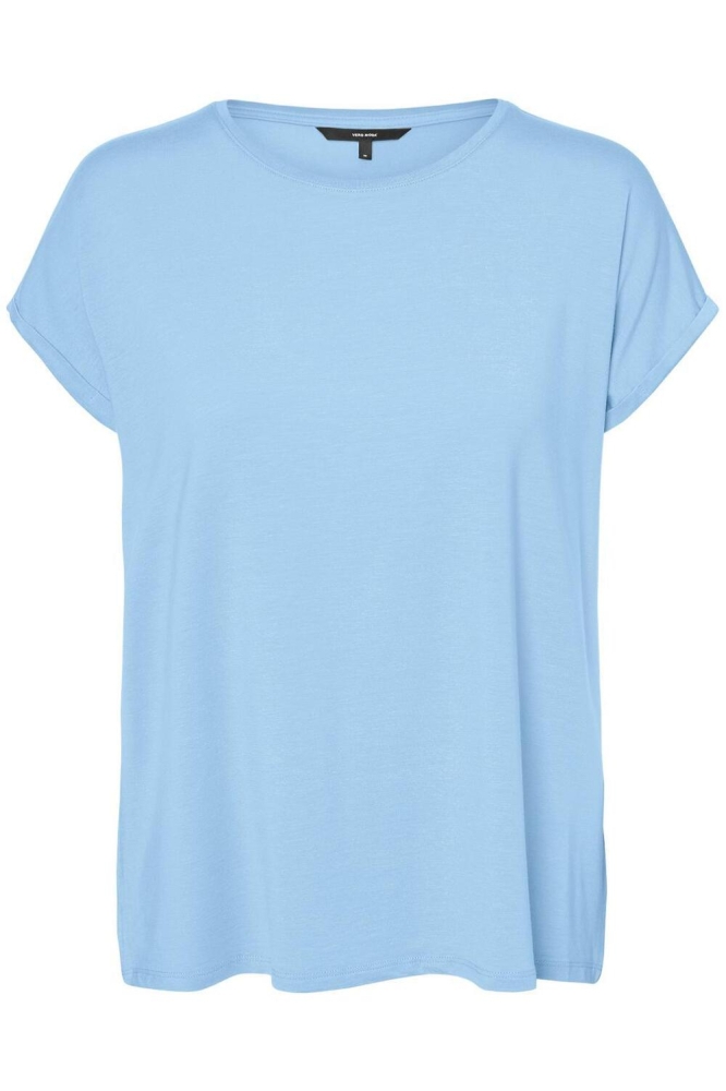 Vero Moda blauwe dames t-shirt | Vooraanzicht