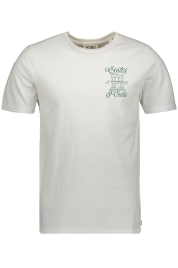 Scotch & Soda T-shirt LEFT CHEST ARTWORK T SHIRT 179943 101