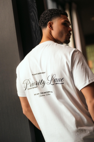 Malelions T-shirt PRIORITY T SHIRT MM1 PS25 37 100 WHITE