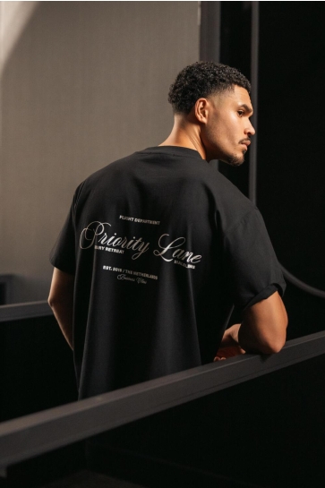 Malelions T-shirt PRIORITY T SHIRT MM1 PS25 37 900 BLACK