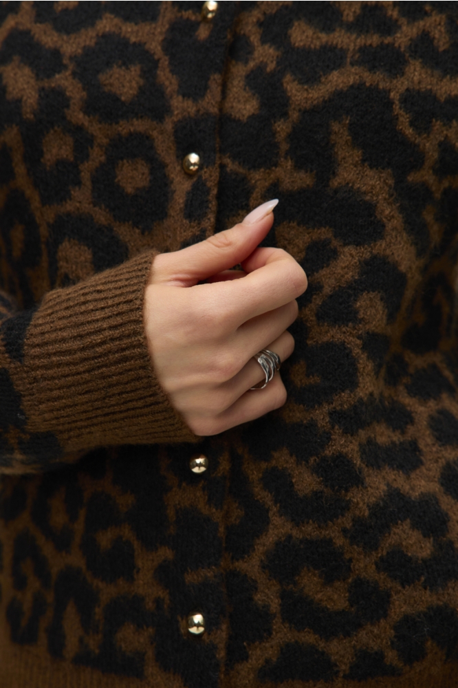 Vero Moda bruine dames vest | Close up