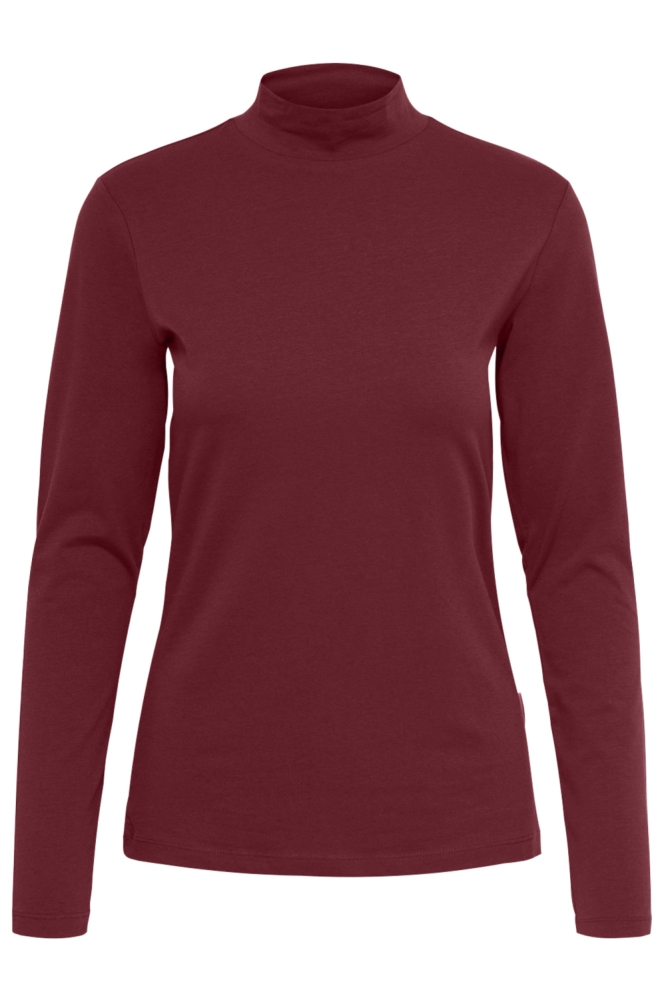 Jacqueline de Yong bordeaux dames t-shirt | Vooraanzicht