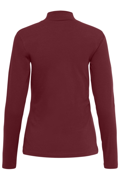 Jacqueline de Yong bordeaux dames t-shirt | Achteraanzicht