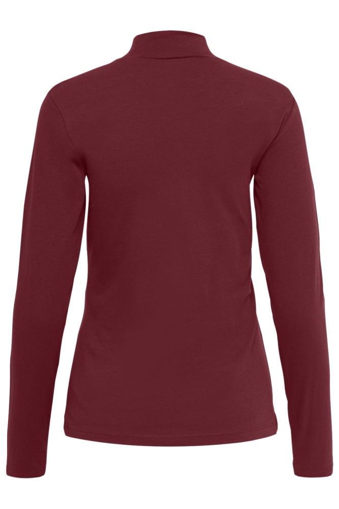 Jacqueline de Yong bordeaux dames t-shirt | Achteraanzicht