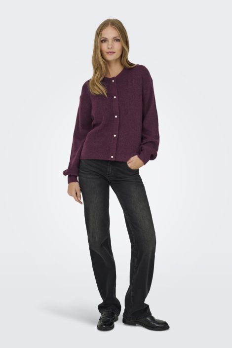 Jacqueline de Yong bordeaux dames vest | Model