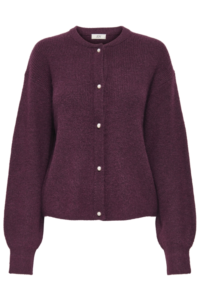 Jacqueline de Yong bordeaux dames vest | Vooraanzicht