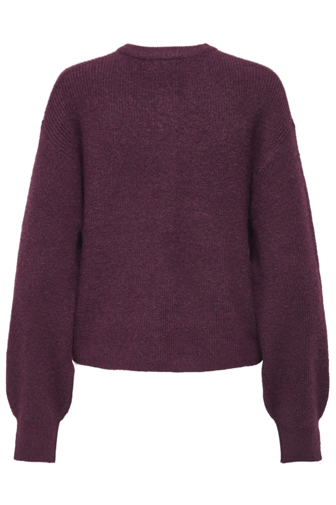 Jacqueline de Yong bordeaux dames vest | Achteraanzicht