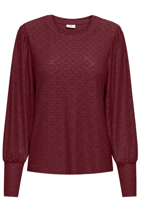 Jacqueline de Yong bordeaux dames t-shirt | Vooraanzicht
