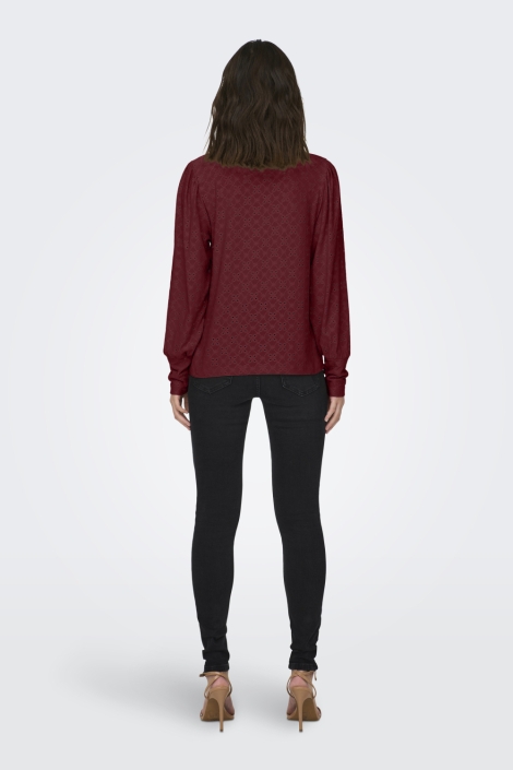 Jacqueline de Yong bordeaux dames t-shirt | Model