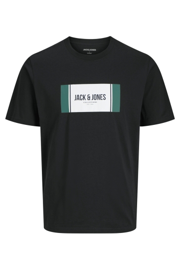 Jack & Jones T-shirt JJHAYATO TEE SS CREW NECK BTS LN 12278508 BLACK