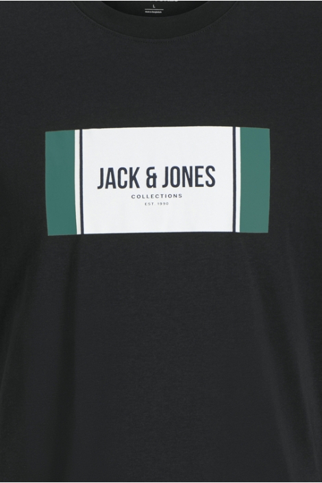 Jack & Jones zwarte heren t-shirt | Kleurstaal